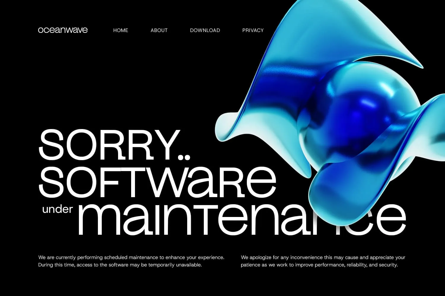 Blue Abstract Geometric Shapes - Image 2