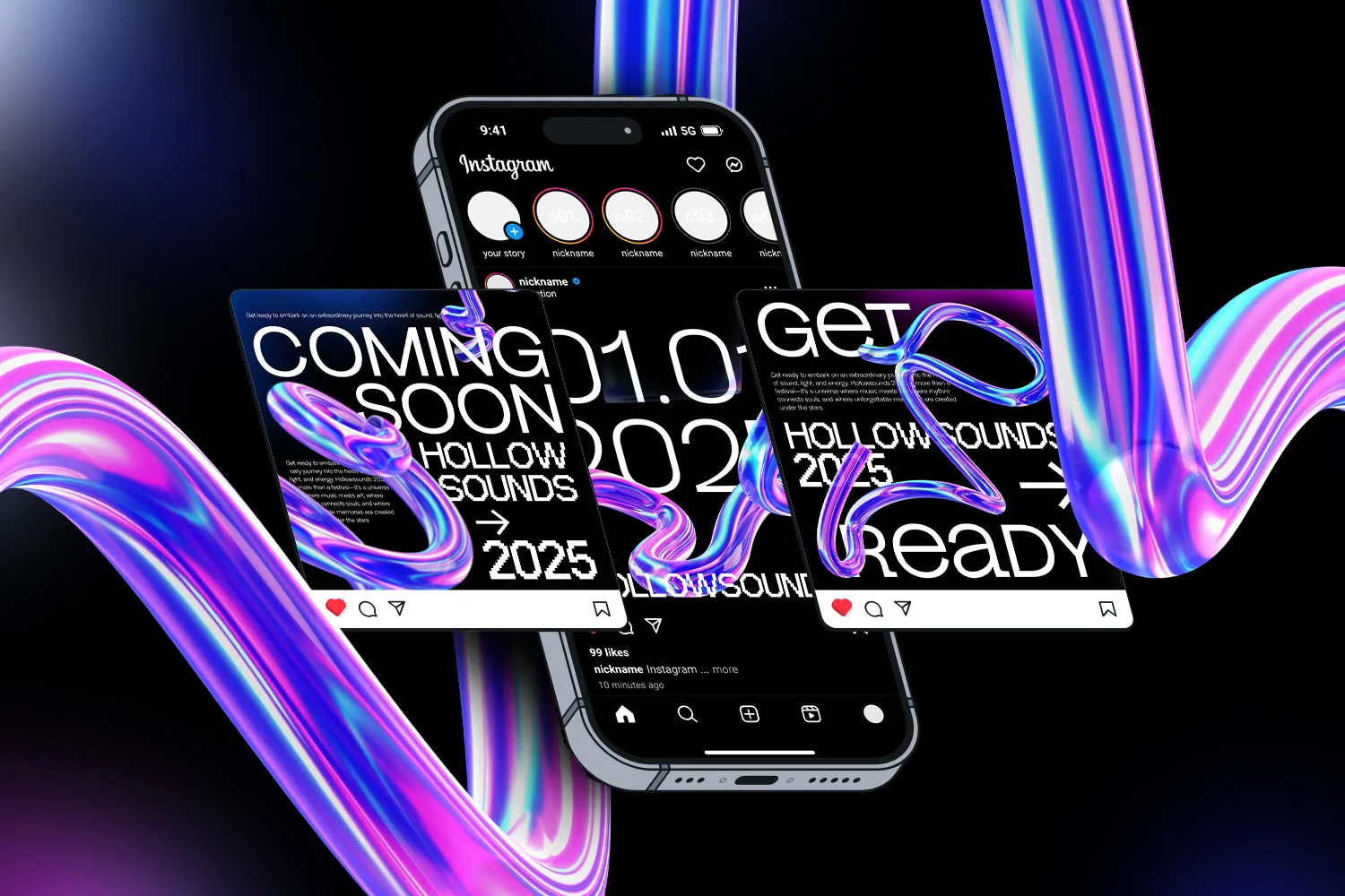 110 3D Glass Holographic Shapes – High-Resolution 4K PNGs for Designers - Image 6