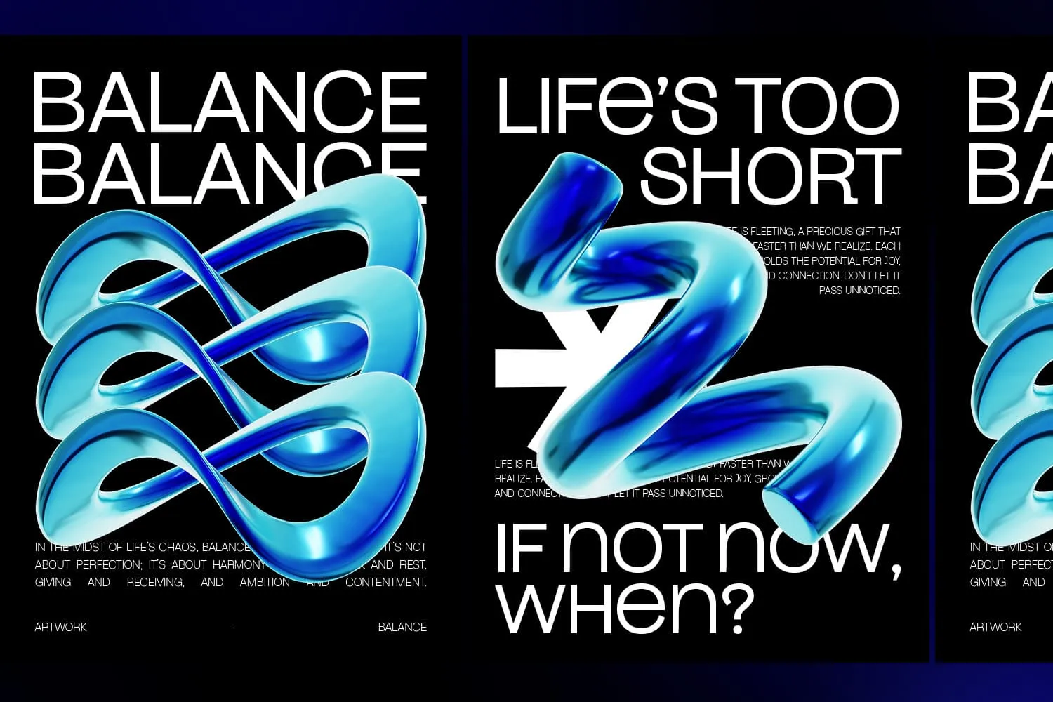 Blue Abstract Geometric Shapes - Image 12