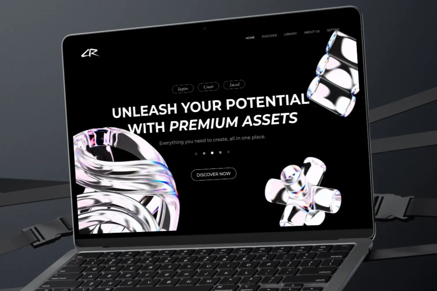 3D Abstract Glass Shapes - Premium Assets for Designers - Image 3