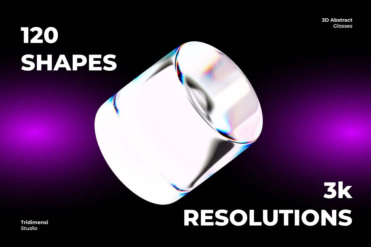 3D Abstract Glass Shapes - Premium Assets for Designers - Image 5