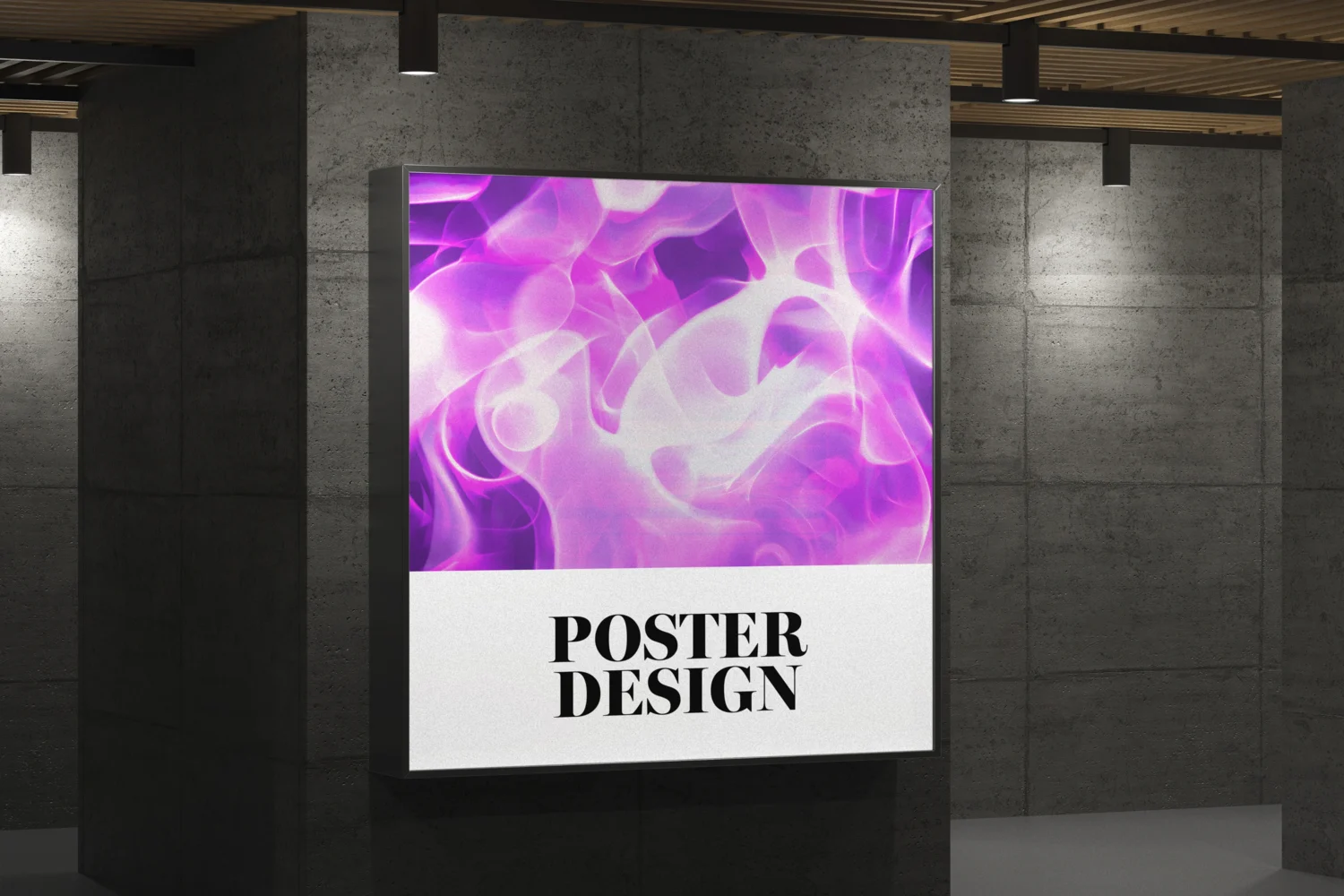ultraviolet background indoor poster design scaled