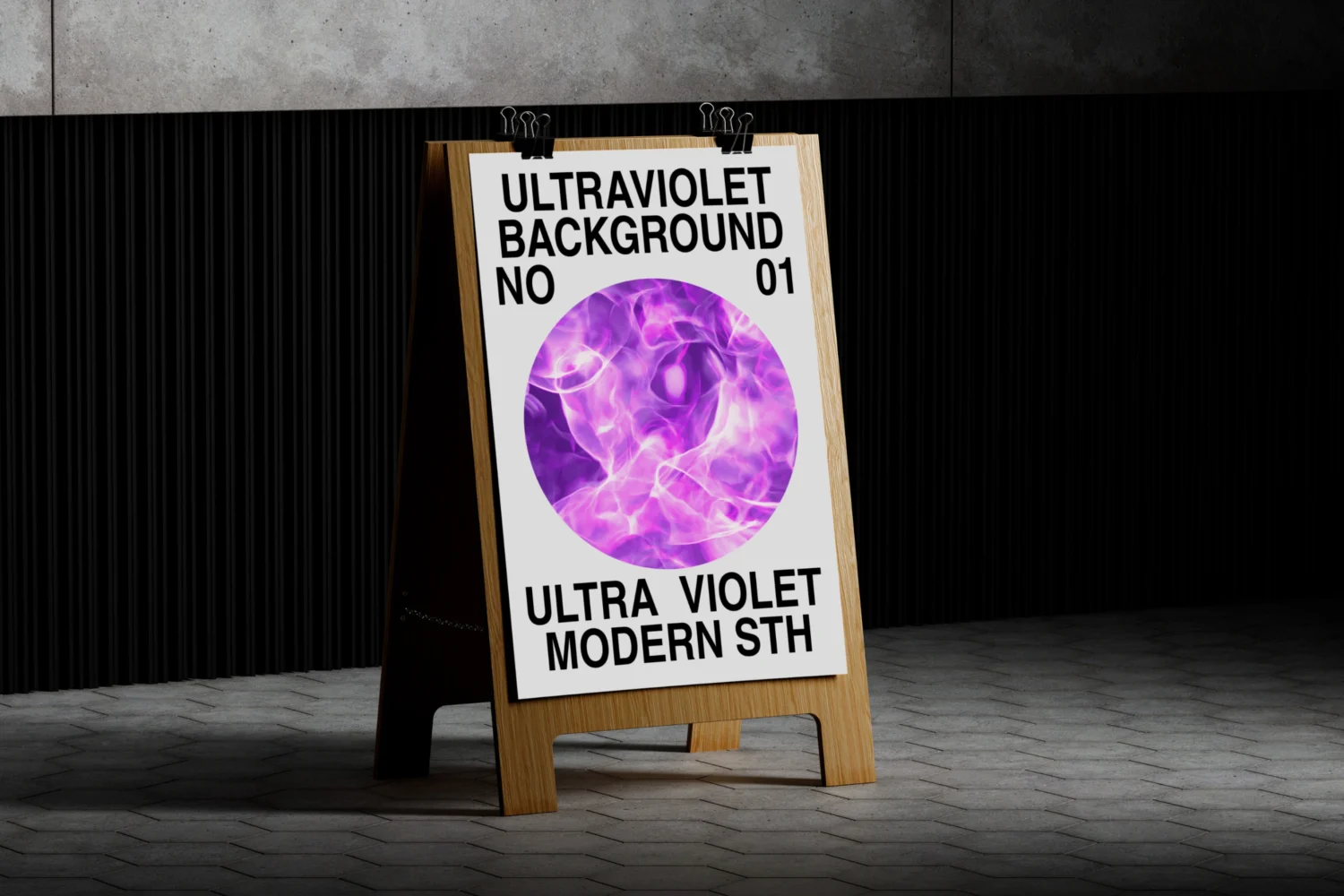 ultraviolet background outdoor poster sign scaled