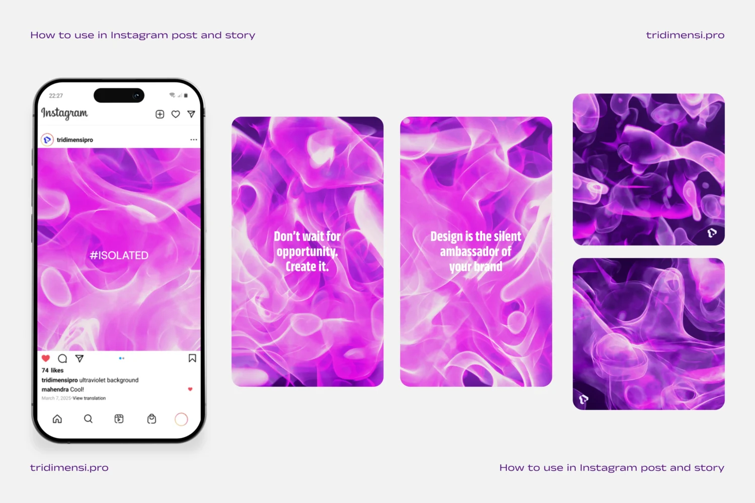 ultraviolet instagram story background pack preview scaled