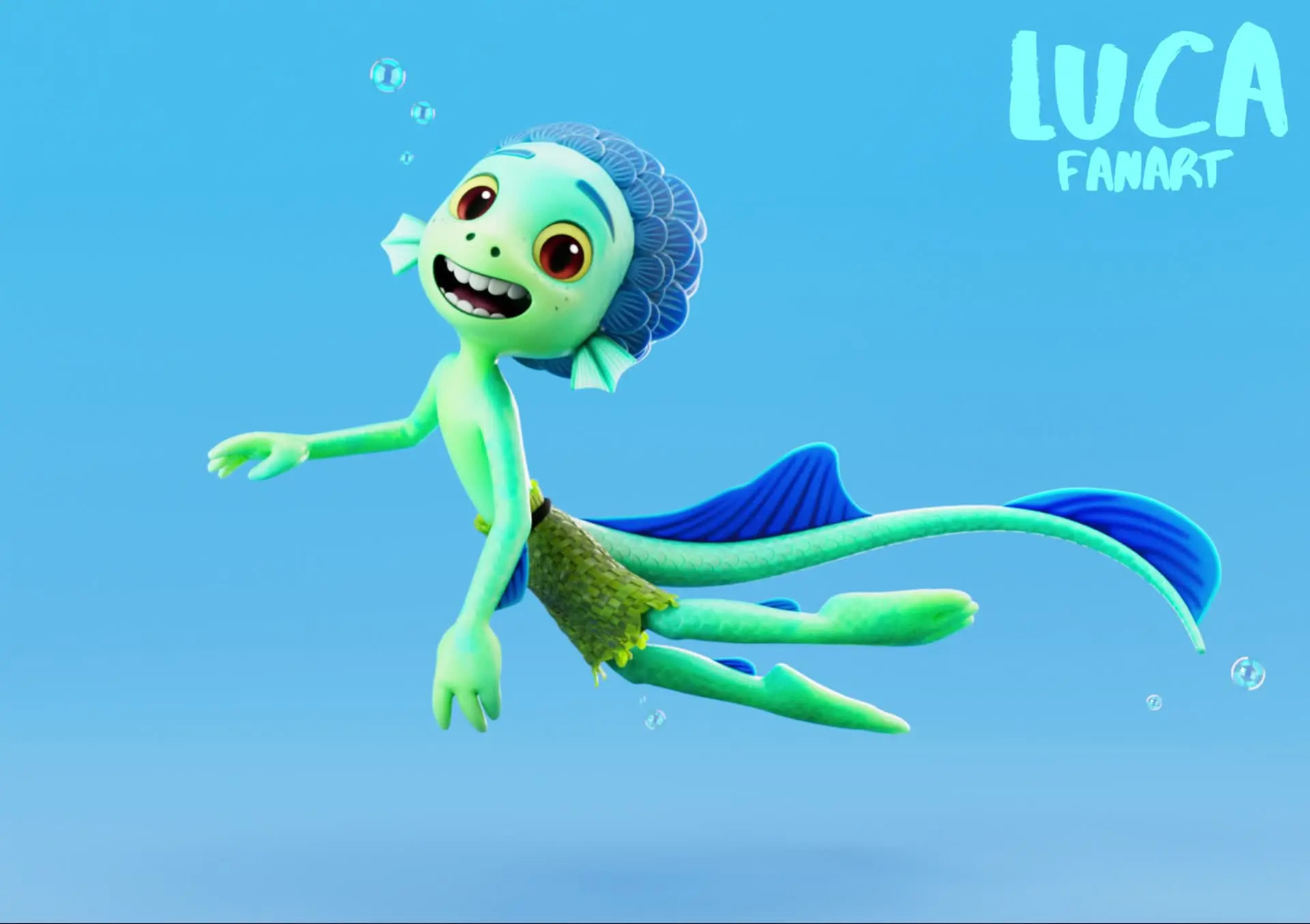 Unique Character from the Movie Luca