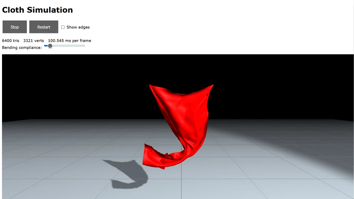 Physic-based Cloth Animation