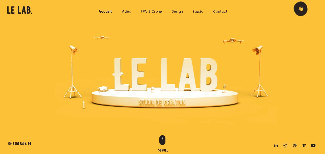 Website with 3D Elements