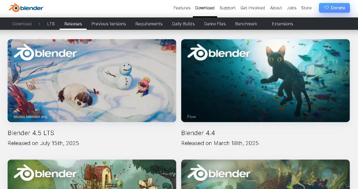 Blender’s Versions