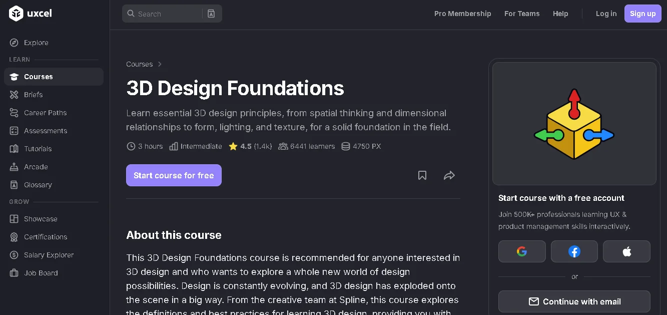 Uxcel 3D Course