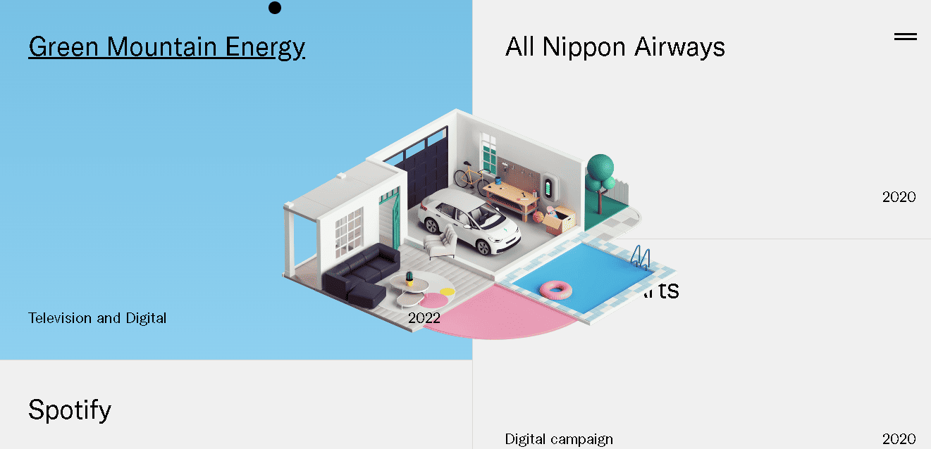 Portfolio with 3D Illustrations