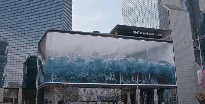 tha Wave Billboard at Seoul, Korea