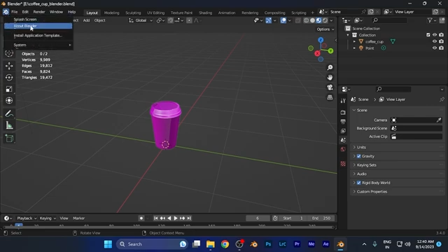About Blender Pop-up