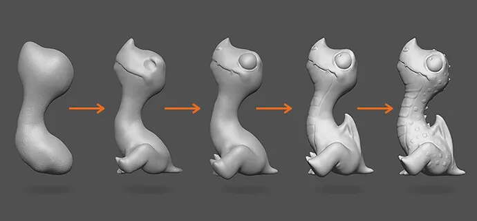 Sculpting Cute Dragon