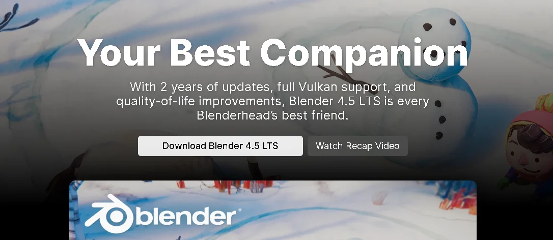 Blender’s Download Button