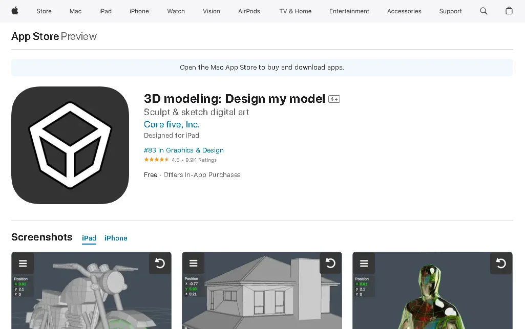 3D Modeling App