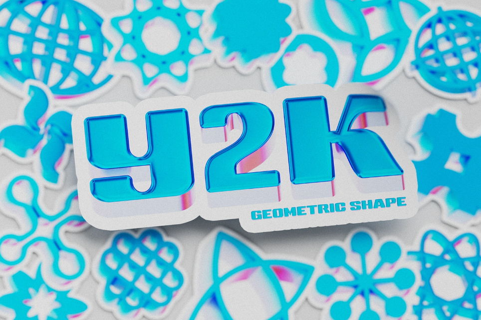 2. Y2K Abstract Geometric Shapes