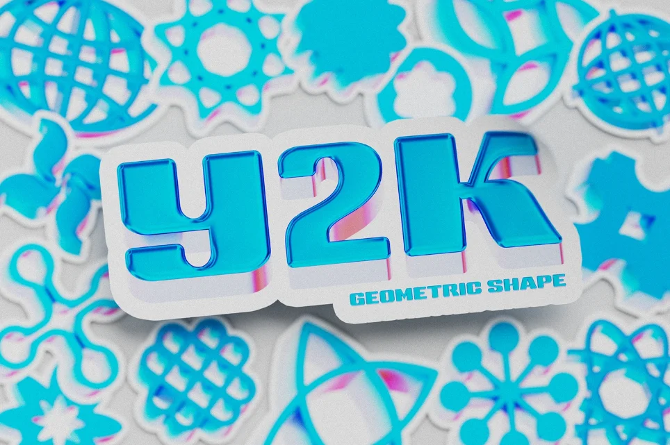2. Y2K Abstract Geometric Shapes