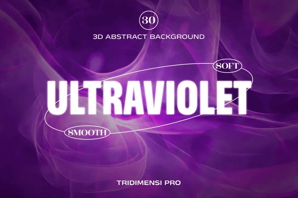 4. Ultraviolet 3D Abstract Background