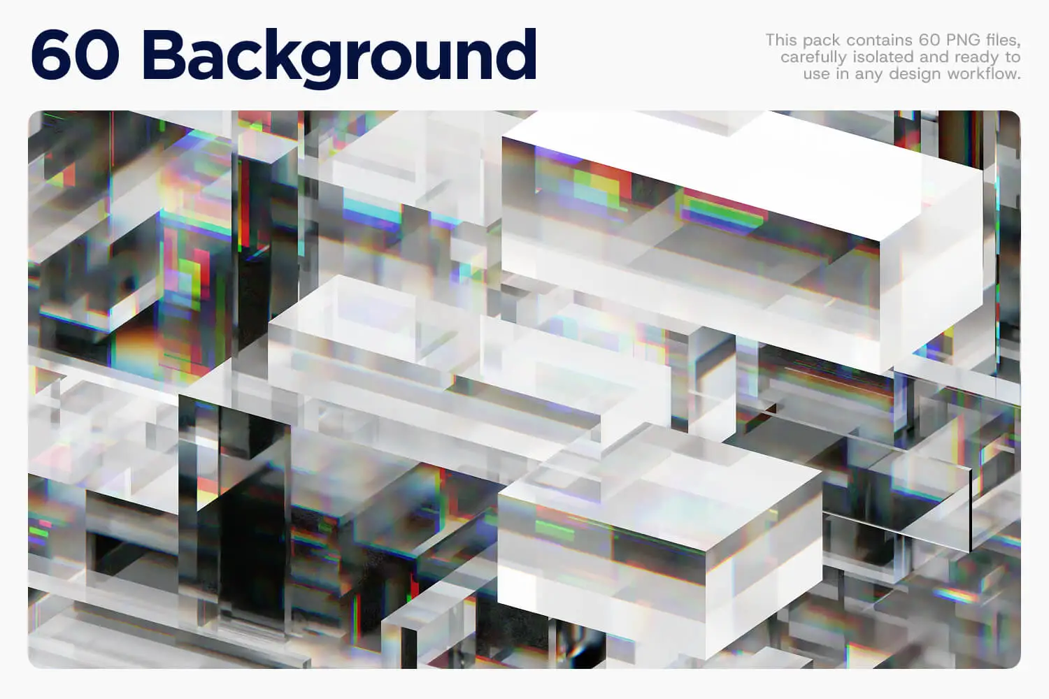 3D Glass Background – 60 Cube Glass Dispersion Backgrounds in 4K - Image 3