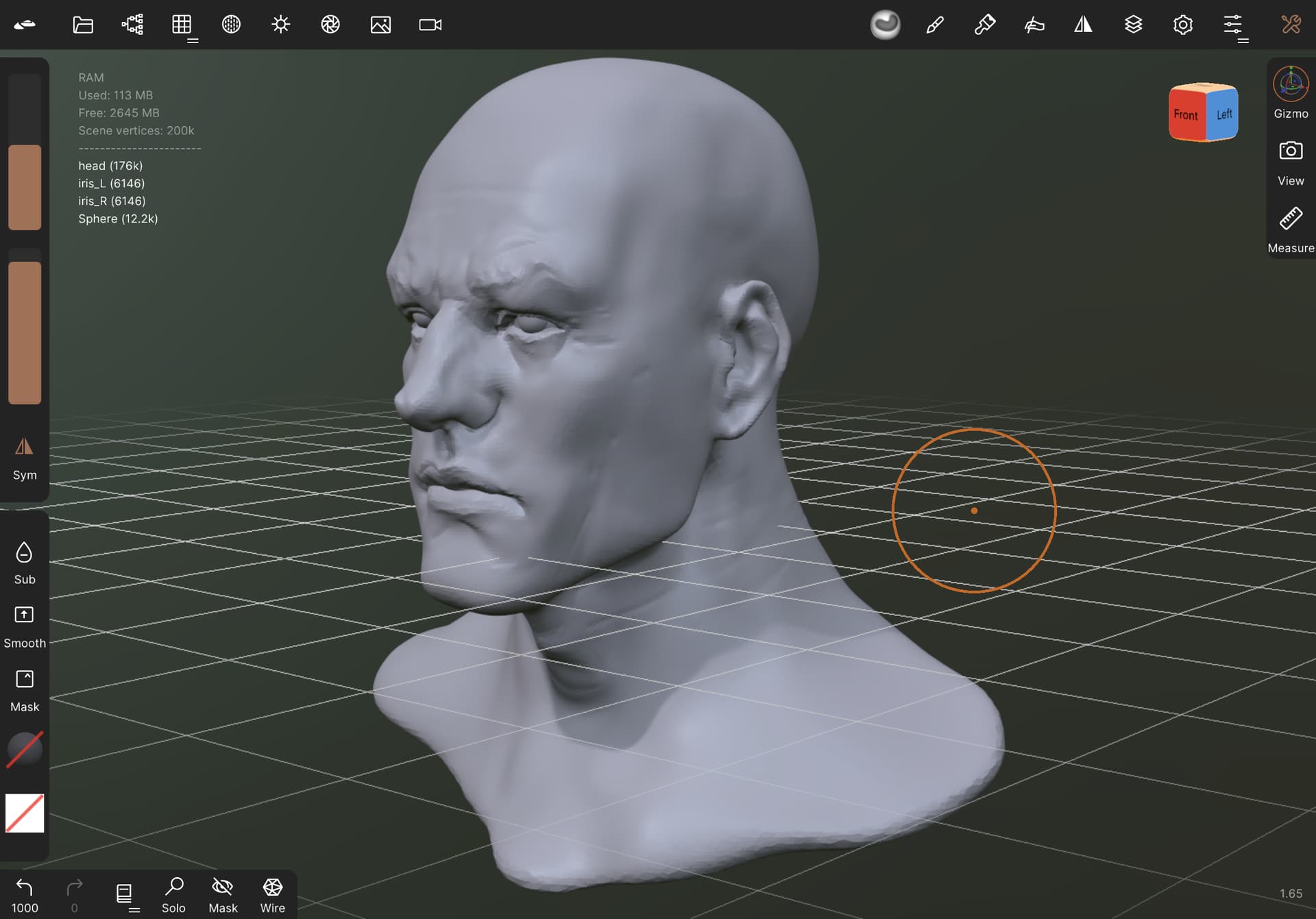 3D Sclupture in Nomad Sculpt