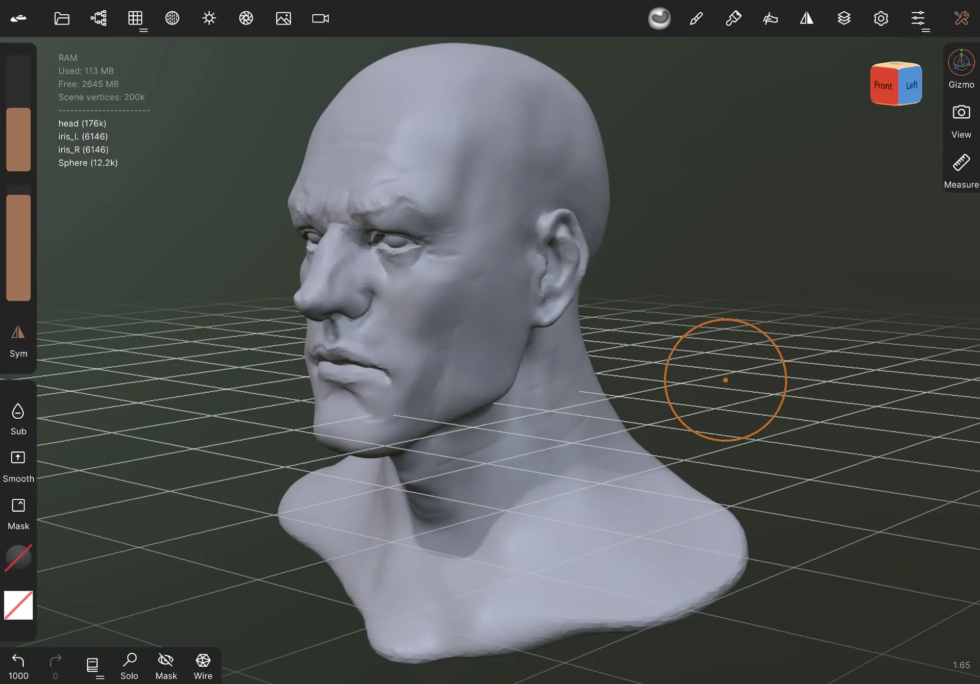 3D Sclupture in Nomad Sculpt