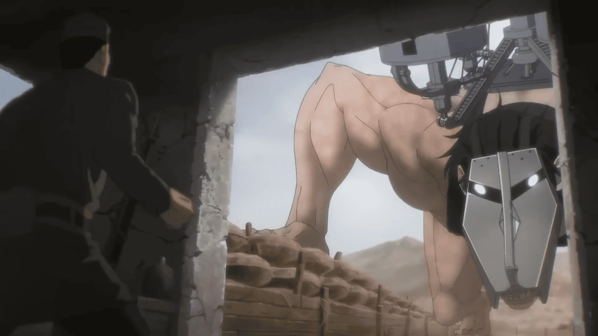 CGI moment of Attack on Titan