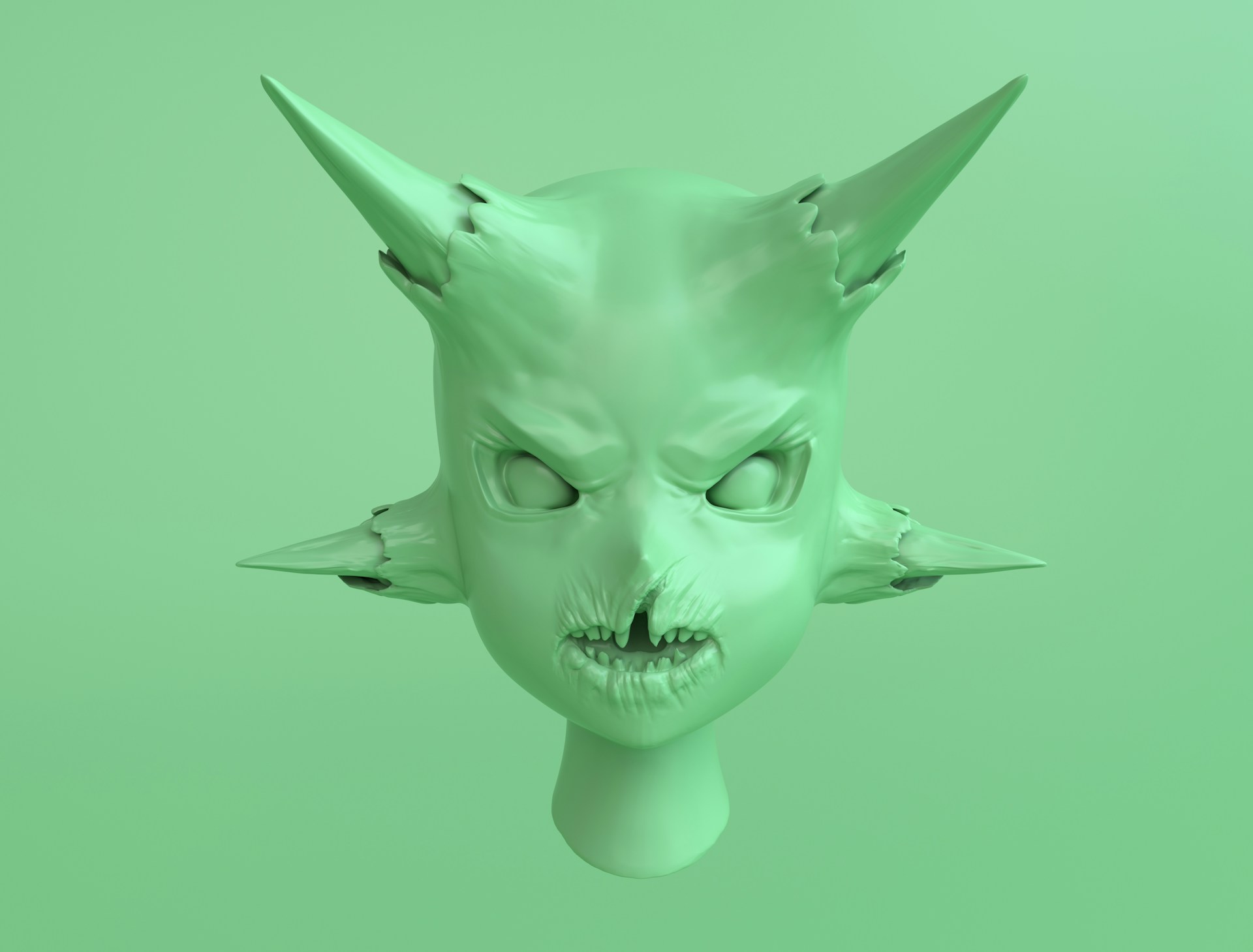 3D Head Sculpture