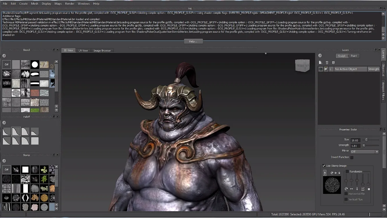 Mudbox Model Sculpting