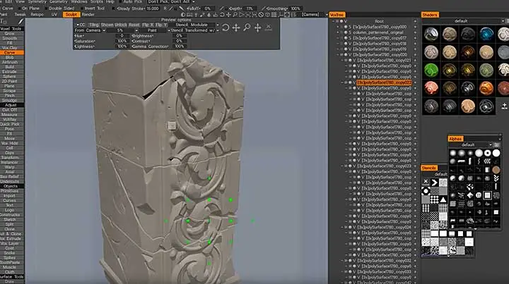 Destructive Sculpting in 3D Coat