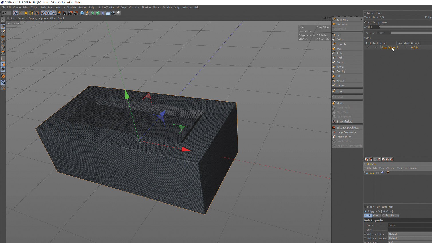 Cinema 4D Sculpting Module