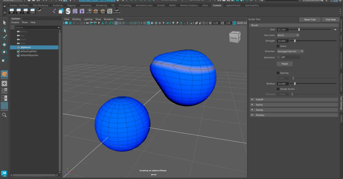 Maya Sculpting Tool