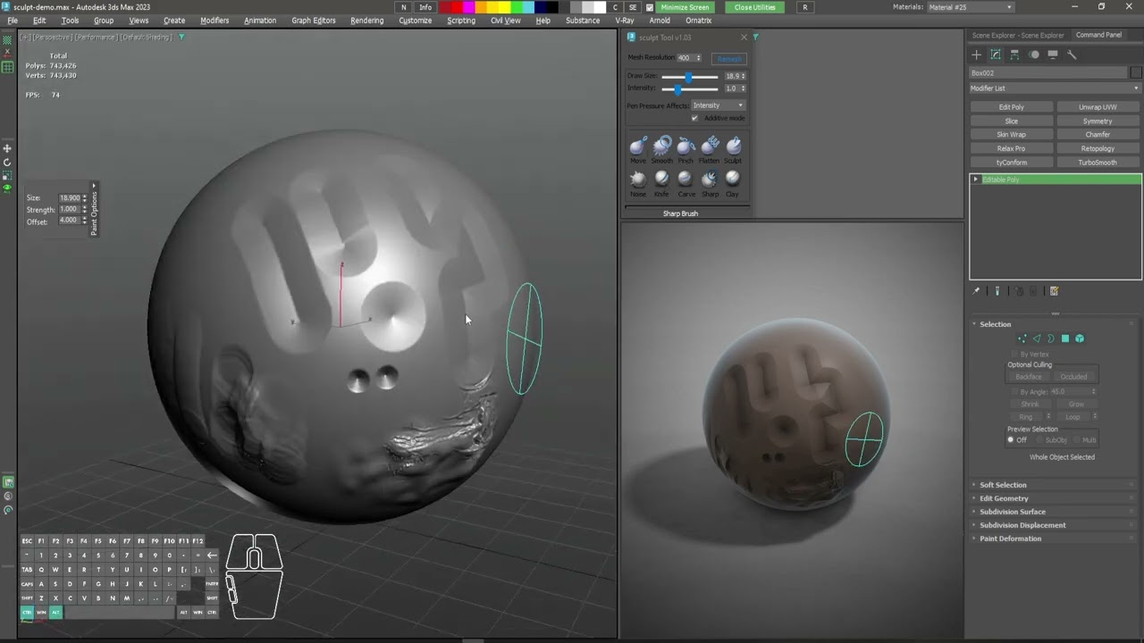 3ds Max Sculpt Plugin