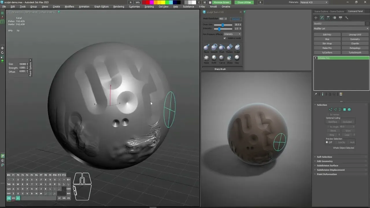 3ds Max Sculpt Plugin
