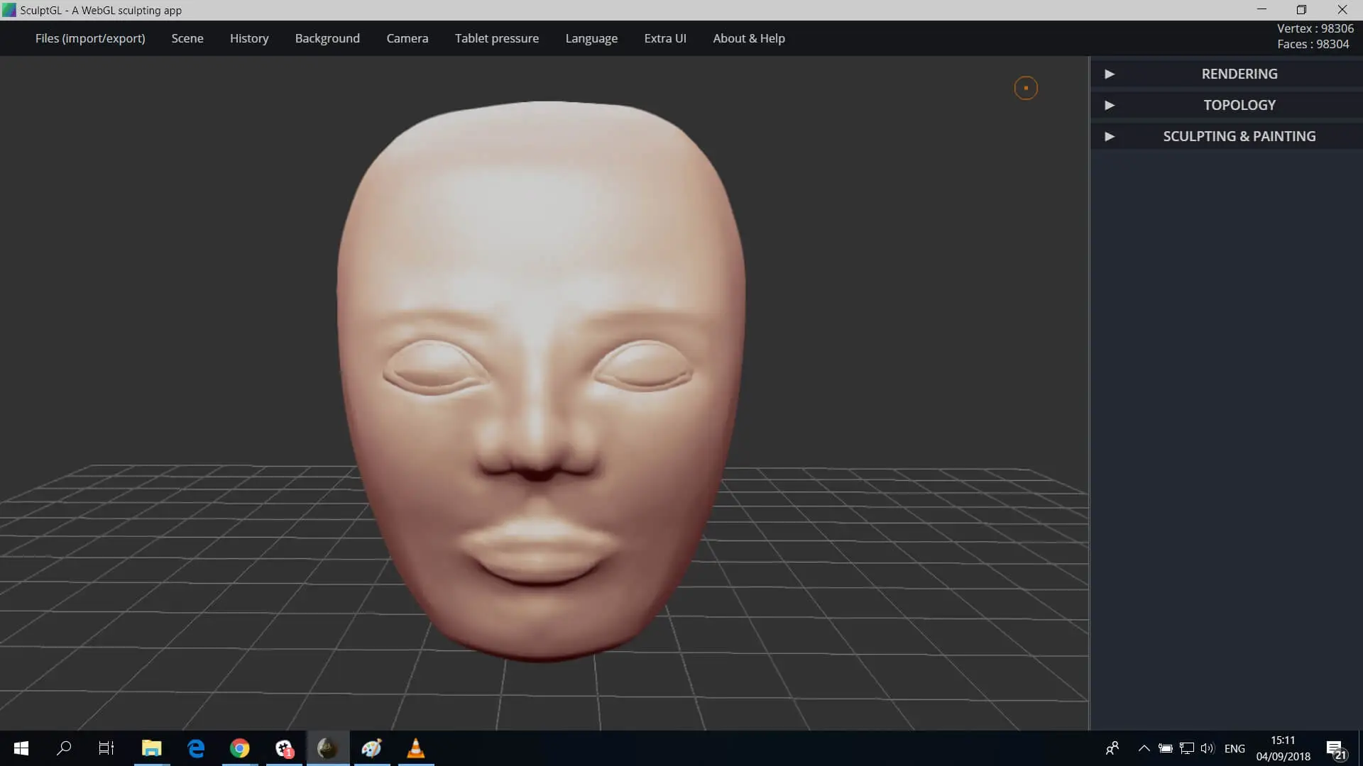 SculptGL Face Sculpting