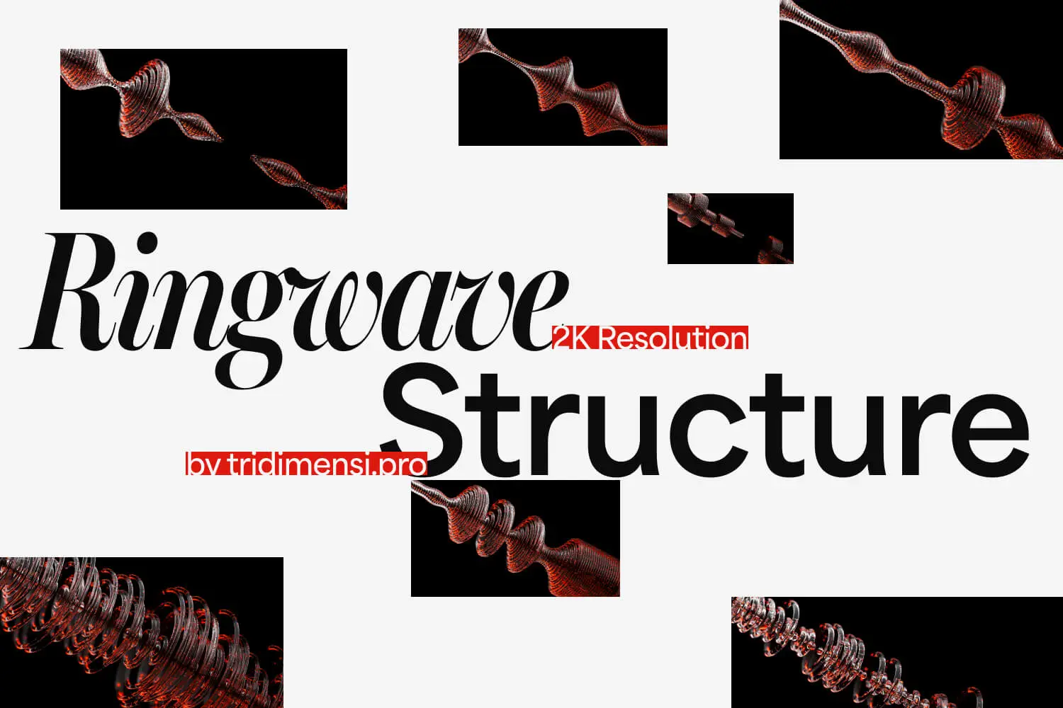 Ringwave Structure — 20 3D Backgrounds - Image 1