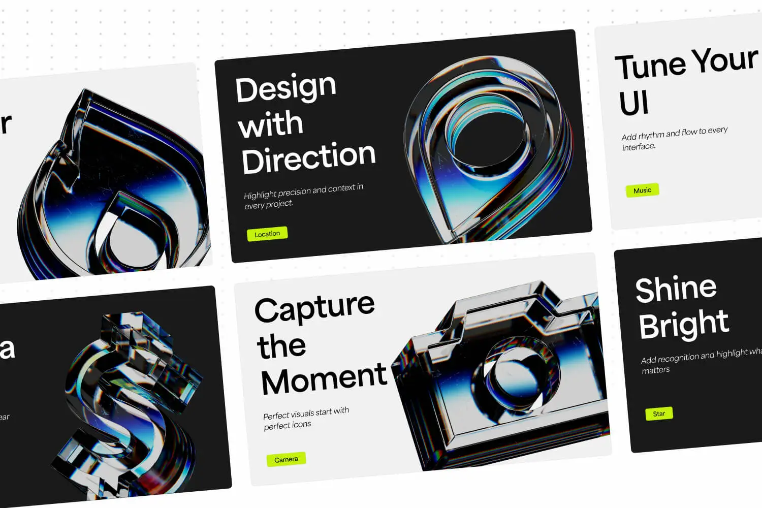 UI Glass Dispersion – 50 PNG 3D Icons - Image 4