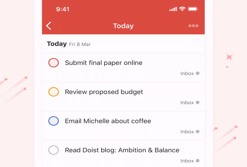 Task Completion Animation