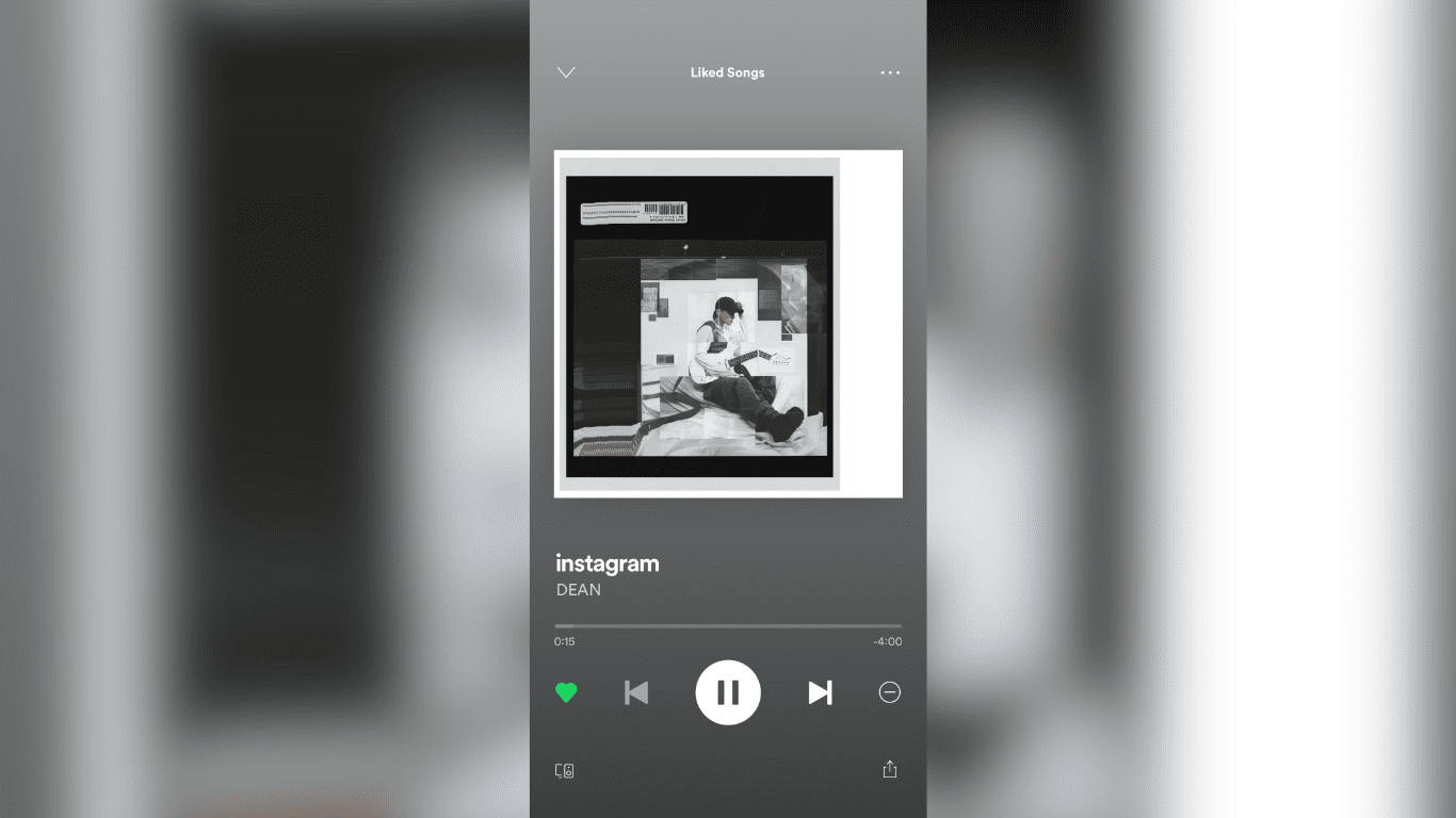Spotify’s interface