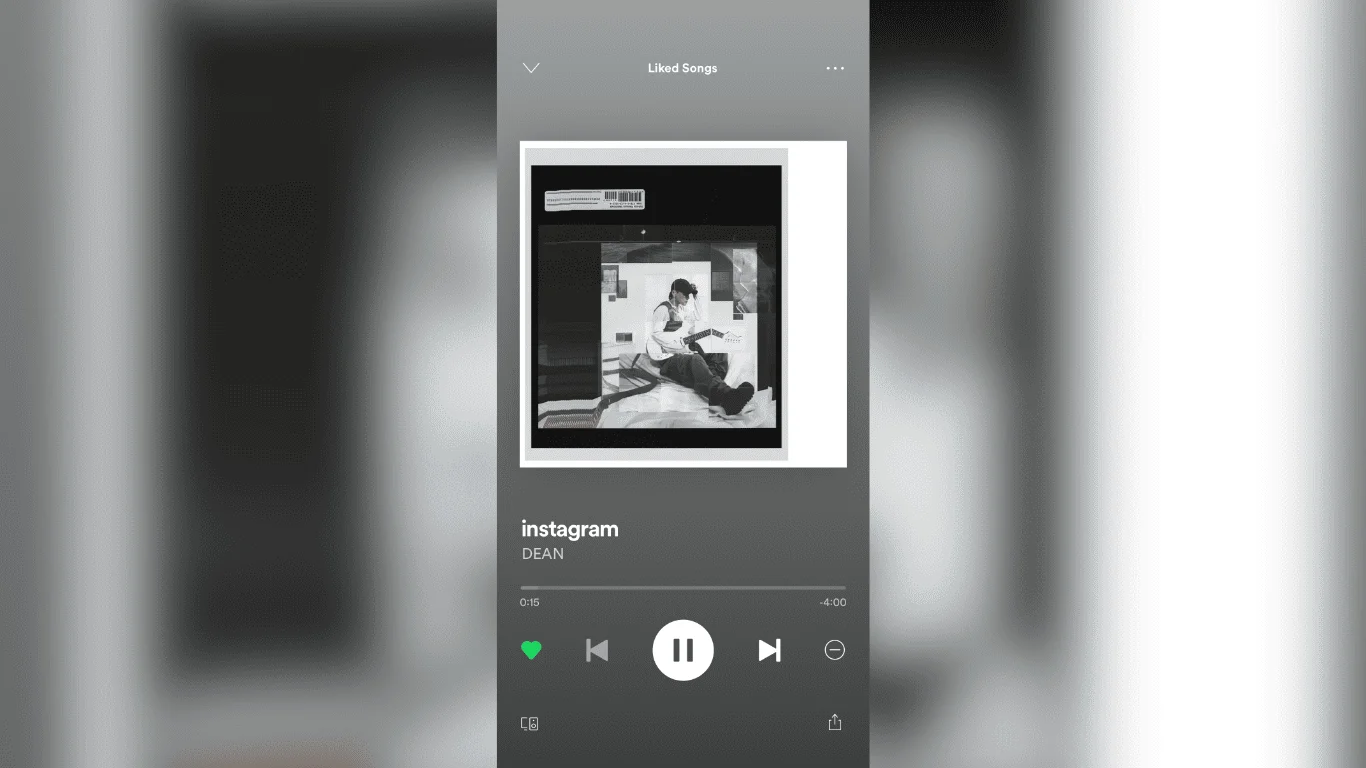 Spotify’s interface