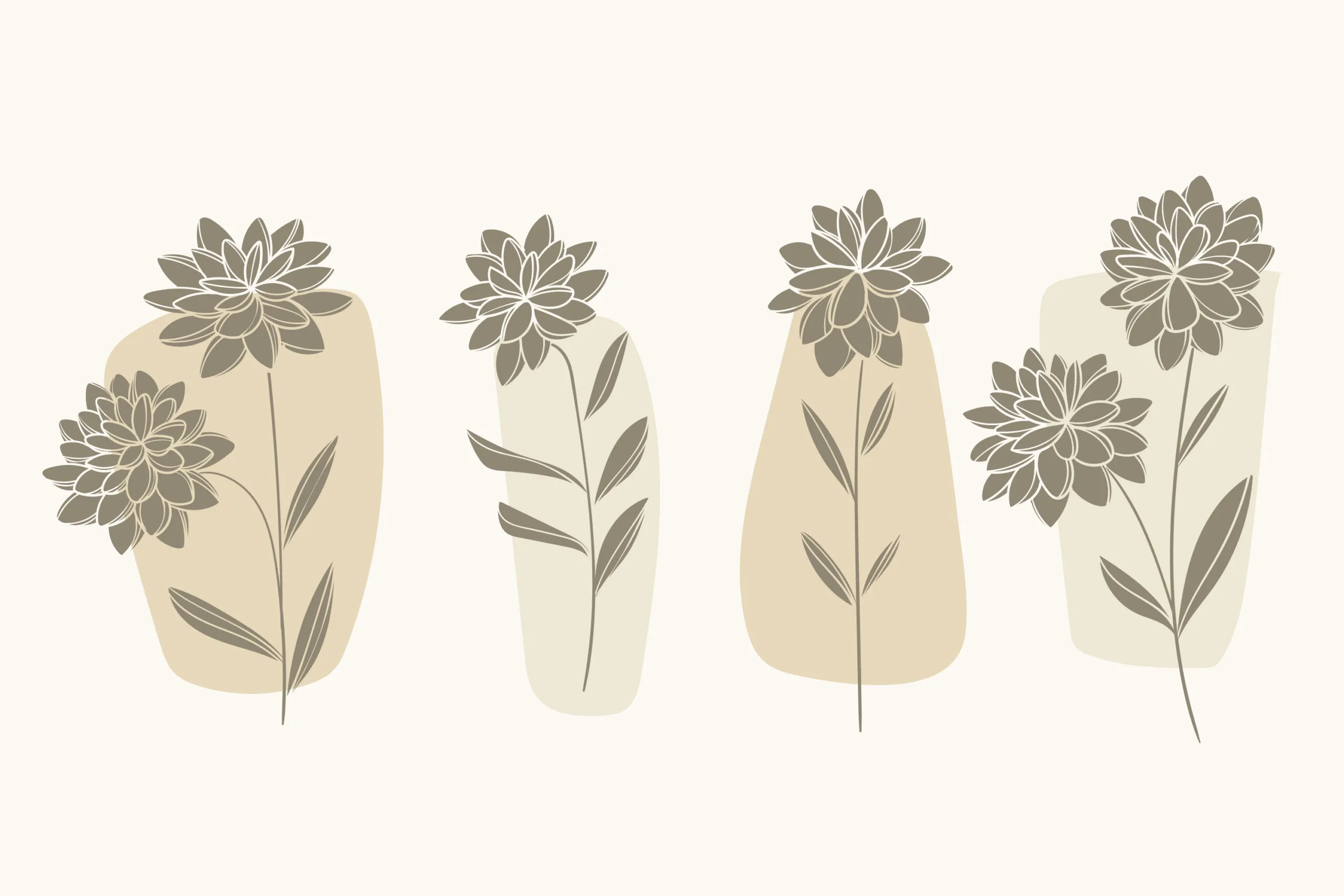 Minimalist Floral Silhouettes