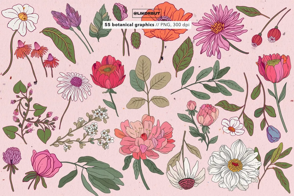 Lush tropical leaf pattern