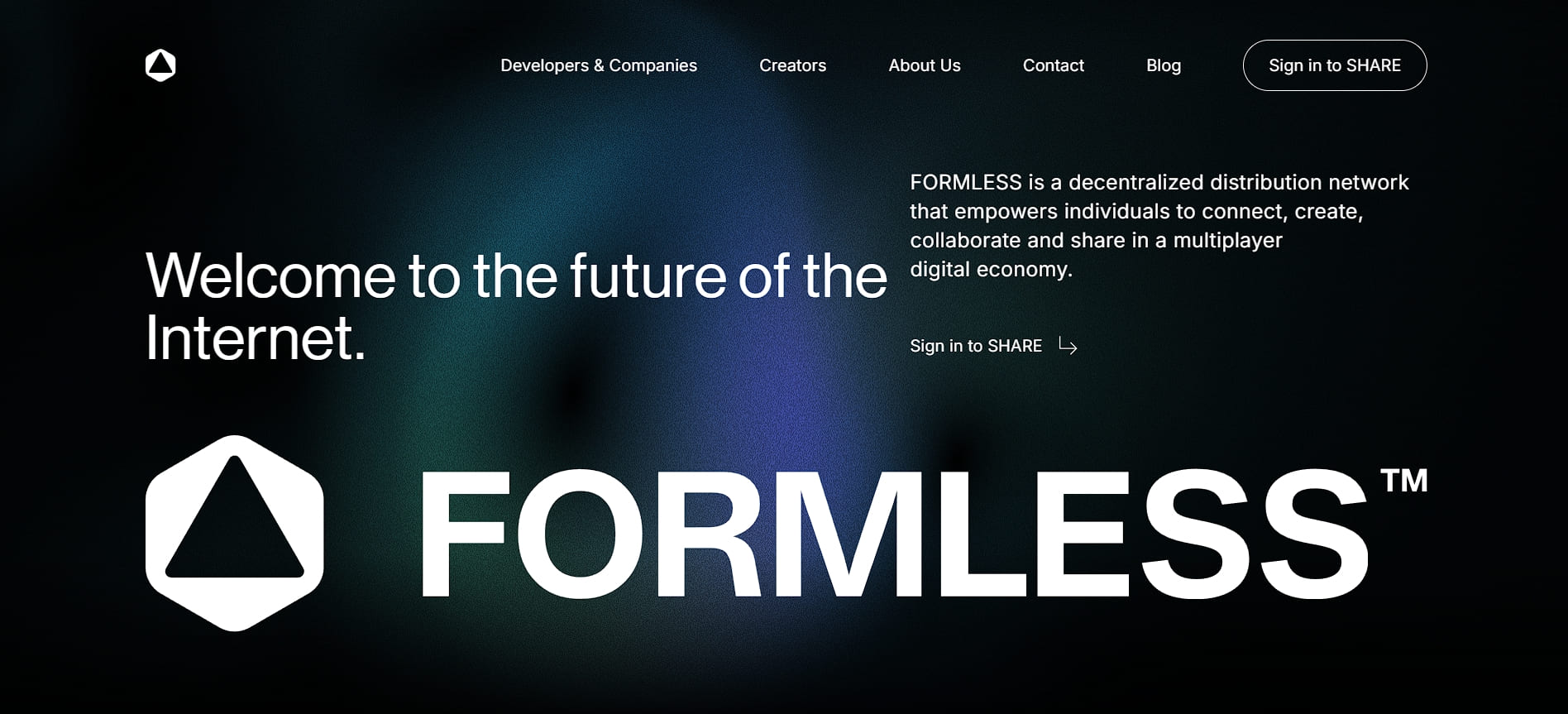 Formless’ homepage