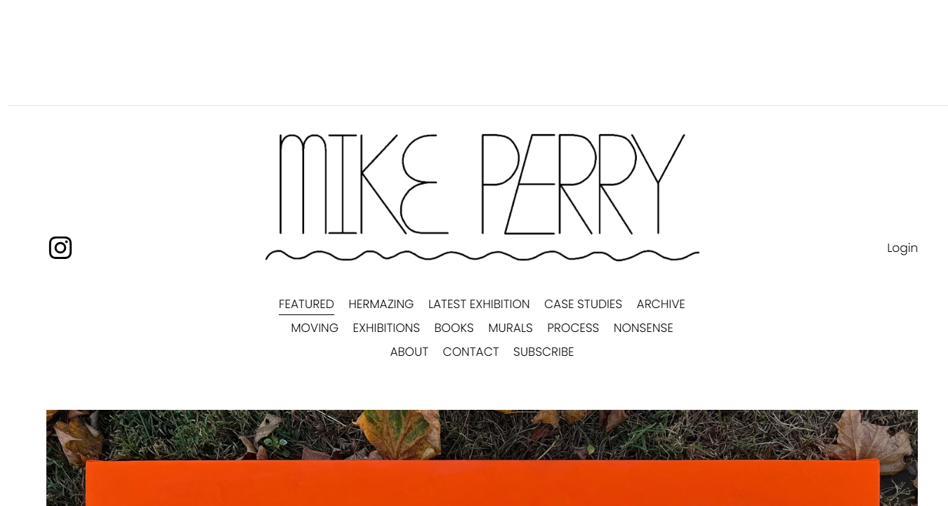 Mike Perry Studio’s website