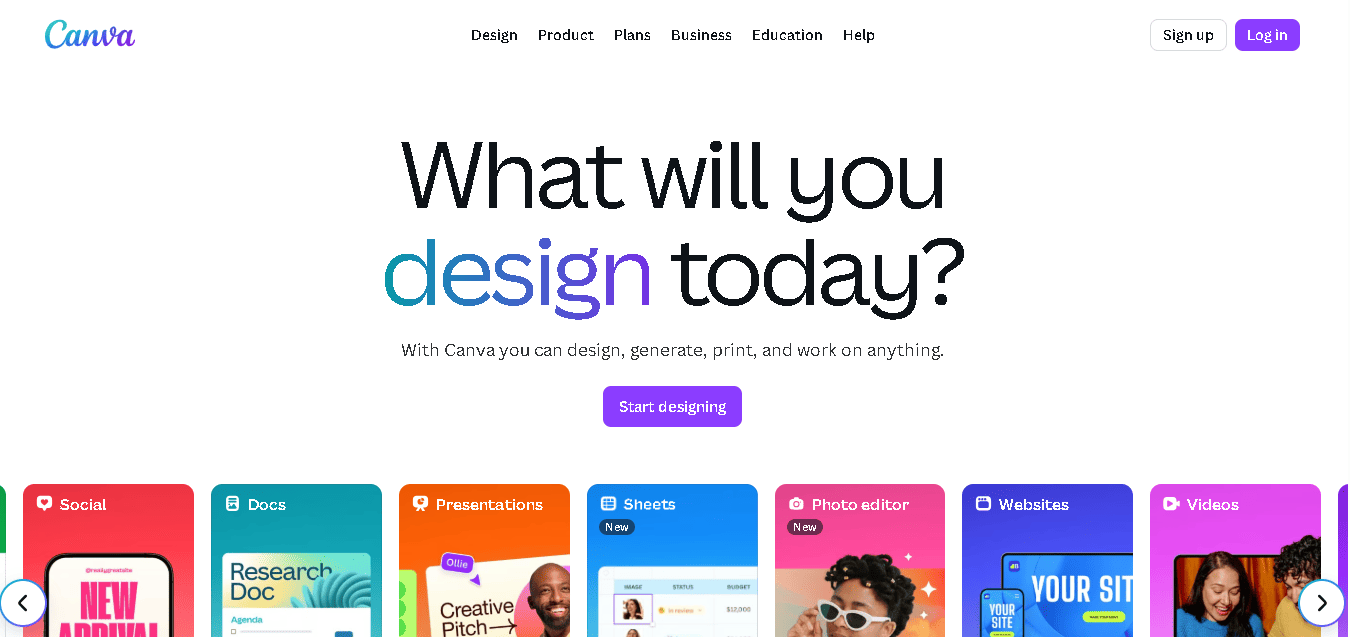 Canva Website