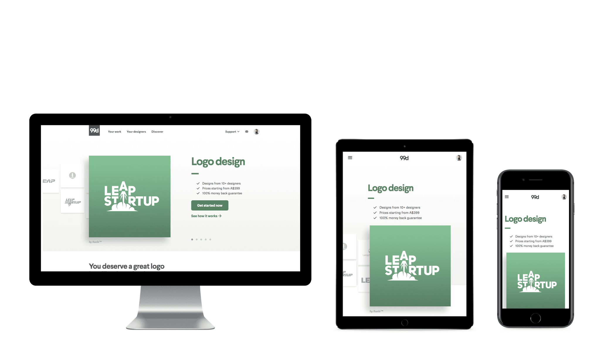 A highly mobile-optimized website