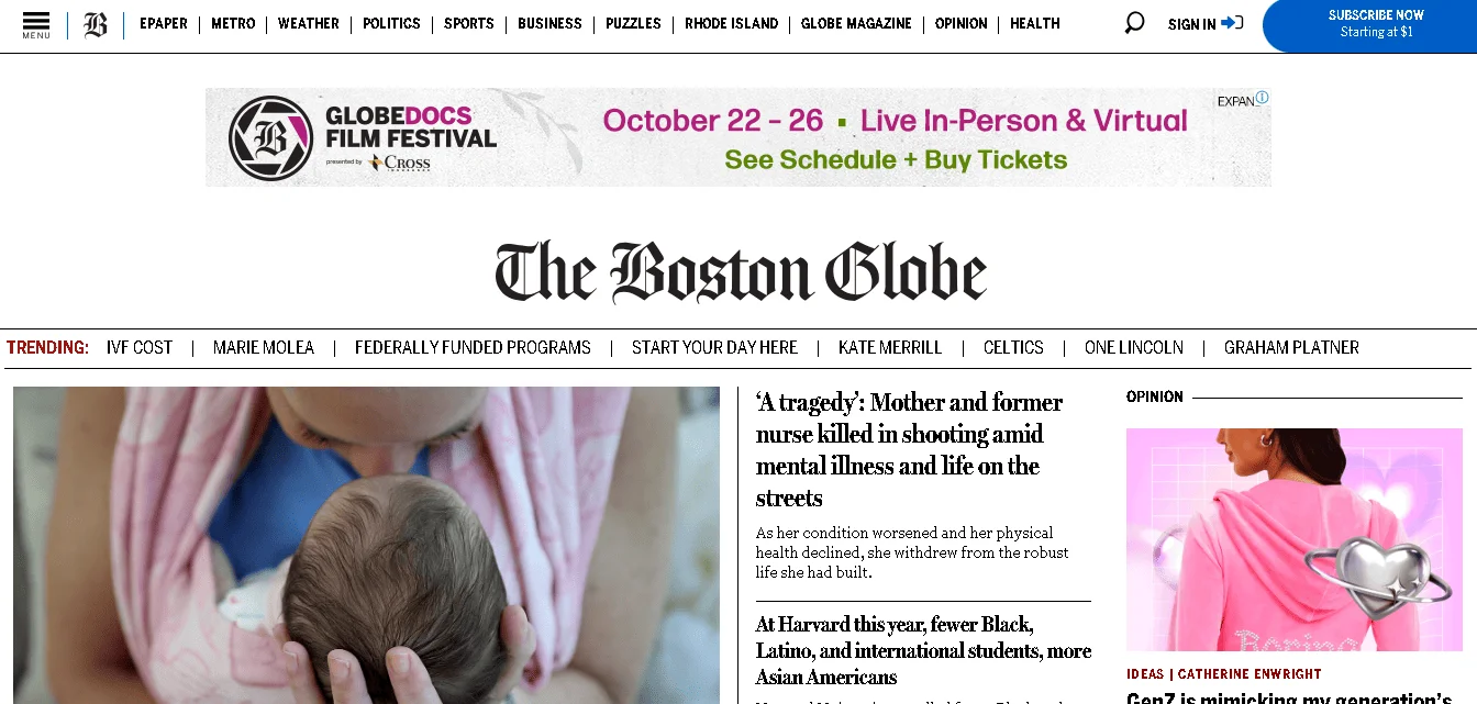 Adaptive News Website