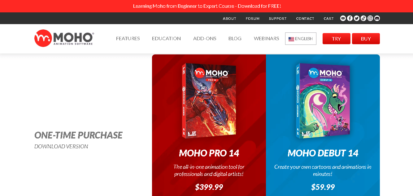 Moho Pricing