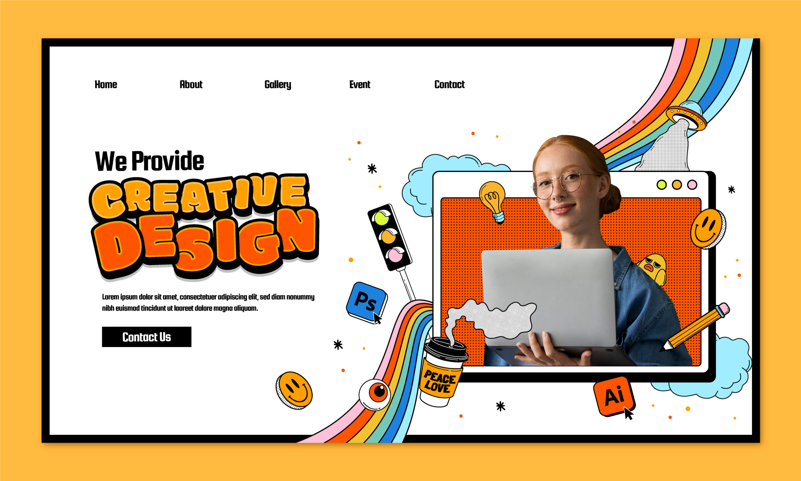 graphic designer website example