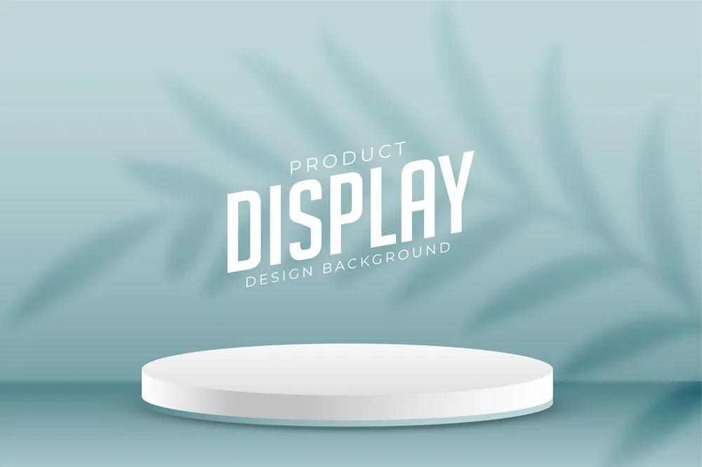 illustration of product showcase minimalist concept