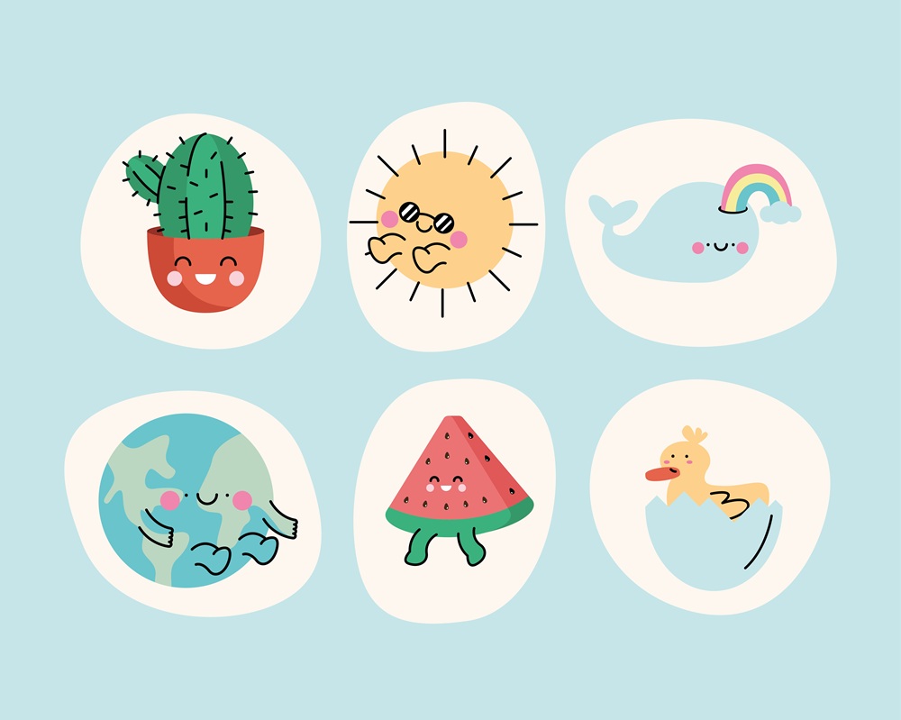 Aesthetic Doodle Stickers